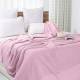 Luxury Handwoven Cotton Adult Cellular Blanket, Double - Pink