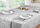 Luxury Rectangle Scroll Tablecloth Cover, For Parties & Wedding, Smoke