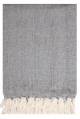 Micro Dots Weave Throw For Armchair & Single Bed, 125 X 150 cm - Grey