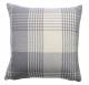 Premium Tartan Cotton Cushion Cover - Grey (45 cm x 45 cm)