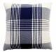 Premium Tartan Cotton Cushion Cover - Navy Blue (45 cm x 45 cm)