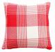 Premium Tartan Cotton Cushion Cover - Red (45 cm x 45 cm)