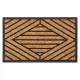 PVC Backed Moulded Brushed Coconut Coir Entrance Doormat, 45 x 75 cm