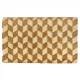 Retro Embossed PVC Backed Natural Coir Entrance Doormat, 40x70cm