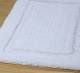 Super Absorbent Heavy Pile OxFord Non-Slip Bath Mat - White