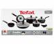 Tefal 7 PCs Excite  Nonstick Saucepan Cookware Set - Balck