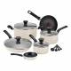 Tefal 7 PCs Excite  Nonstick Saucepan Cookware Set - Cream