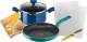 Tefal Chefclub Pasta La Vista Cookware Set, Green & Teal Blue