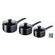 Tefal Induction G155S344 3-Piece Saucepan Set - Black