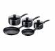 Tefal Induction Non-Stick 5 pcs Cookware Pots & Pan Set, Black