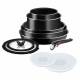 Tefal Ingenio 10pc Non-stick Cookware Induction Pots & Pans Set, Black