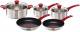 Tefal Jamie Oliver 5pcs H801S514 Non-stick Induction Pan Set - Red