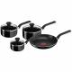 Tefal Selective 4 Piece Non Stick Cookware Saucepan Set - Black