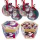The Christmas Workshop 14-Piece 75 mm Santa Design Decoupage Baubles