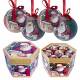 The Christmas Workshop 14-Piece 75 mm Santa Design Decoupage Baubles