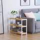 Woodluv 3 Tier Free standing Bamboo Wood Shoe Organizer