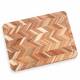 Woodluv Acacia Wood Herringbone Design Chopping Board, 39x28.5x2.5cm