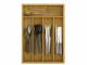 Woodluv Bamboo Cutlery Drawer Organizer, Durable Utensil Tray
