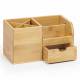 Bamboo Multi Purpose Desk Stationery or Make-up Organizer