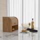 Woodluv Bamboo Double Decker 2 Layer Roll Top  Bread Bin