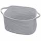 Woodluv Cotton rope Storage Collapsible Baskets, Grey