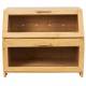 Woodluv Double Decker Multi-Purpose Bamboo Bread Bin with Lid, Natural