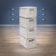 Woodluv Eco Friendly 4 Drawer Paper Rope Storage Unit, White