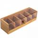 Woodluv Five compartments Bamboo Tea Bag Storage Box