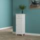 Woodluv Freestanding  MDF Bathroom Storage Cabinet Unit - White