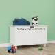 Woodluv Fretwork MDF Ottoman Storage Toy Chest - White