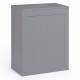 Grey Shaker Slimline Wooden Multipurpose Bathroom Storage Unit