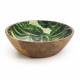 Woodluv Large 25 cm Mango Wood Decorative Salad Serving Bowl