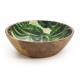 Woodluv Large 25 cm Mango Wood Decorative Salad Serving Bowl