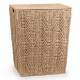 Woodluv Large Paper-rope Laundry Basket With Lid, Khaki