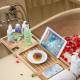 Luxurious Bamboo Water Resistance Bath Caddy Bridge With 7 Slots