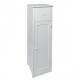 Woodluv MDF Free Standing Storage Tall Boy Cabinet - White