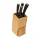 Woodluv Natural Bamboo Wood Knife Block Set