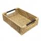 Woodluv Natural Seagrass Storage Basket With Handle, Large