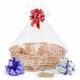 Woodluv Oval Create Your Own Gift Hamper Wicker Basket Kit - Natural