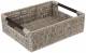 Woodluv Paper Rope Hamper Basket With Handle, Grey - Extra Large