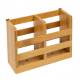Woodluv Premium Quality Natural Bamboo Wood Cutlery Drainer