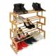 Woodluv S Style 5 Tier Natural Bamboo Shoe Rack