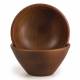 Woodluv Set of 2 15 cm Mango Wood Decorative Cereal Serving Bowl