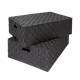 Woodluv Set of 2 Elegant Underbed Storage Basket With Lid - Black