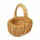 Woodluv Set of 2 Oval Wicker Basket With Carry Handles - Natural