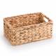 Woodluv Water Hyacinth Woven Shelf Storage Gift Hamper Basket - Medium
