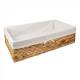 Woodluv Water Hyacinth Under Bed Storage Basket With Lining