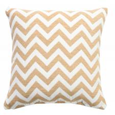 Chevron Sofa Cushion Cover - Beige/Natural (45 cm X 45 cm)