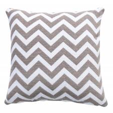 Chevron Sofa Cushion Cover - Smoke/Natural (45 cm X 45 cm)