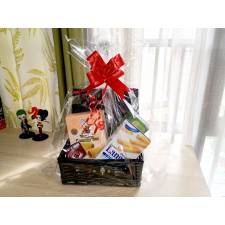 Create Your Own Wicker Gift Hamper Basket Kit, Black - Small